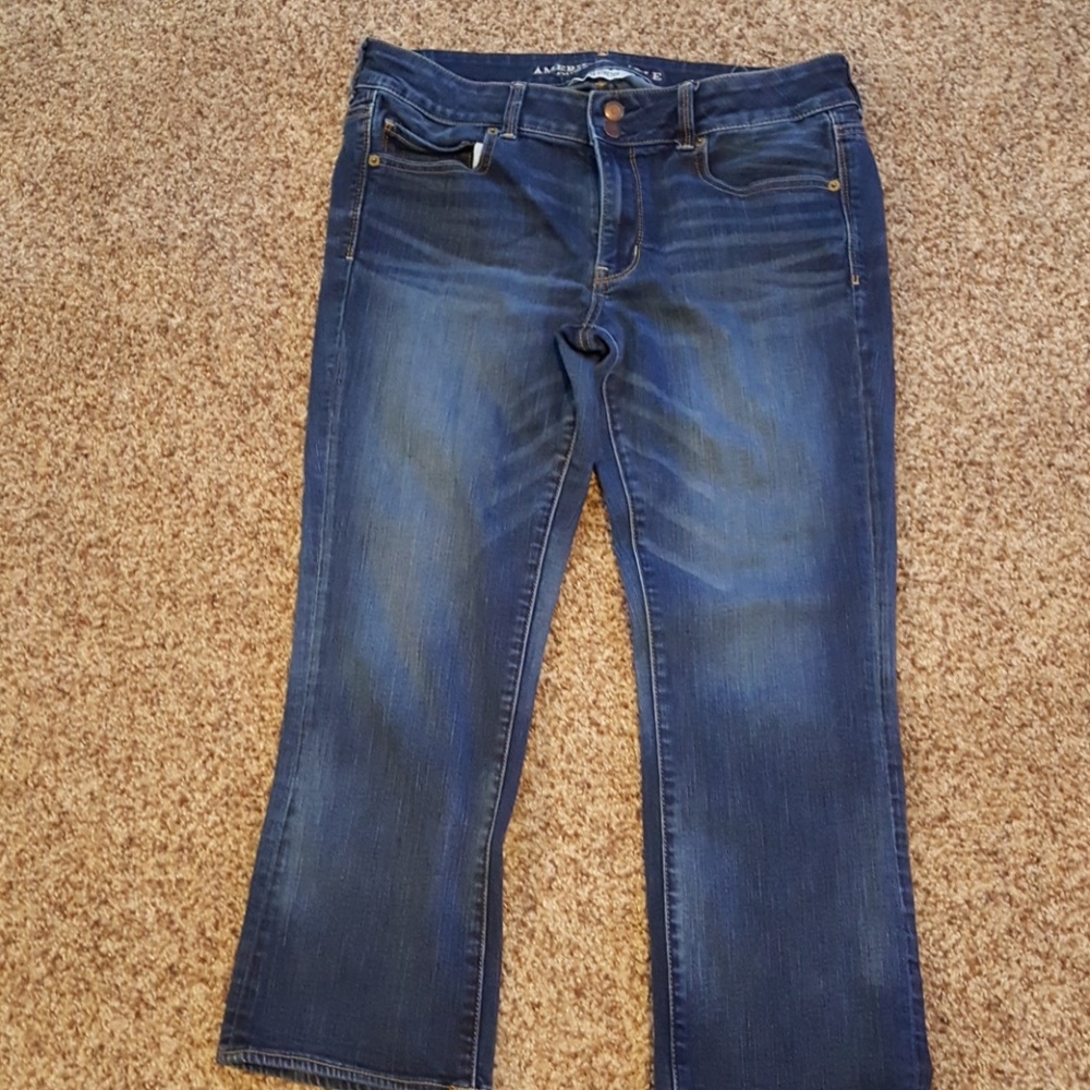 American Eagle super stretch crop jeans